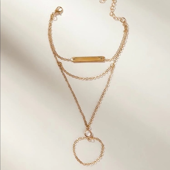 Bar Finger Chain Bracelet - Picture 2 of 4